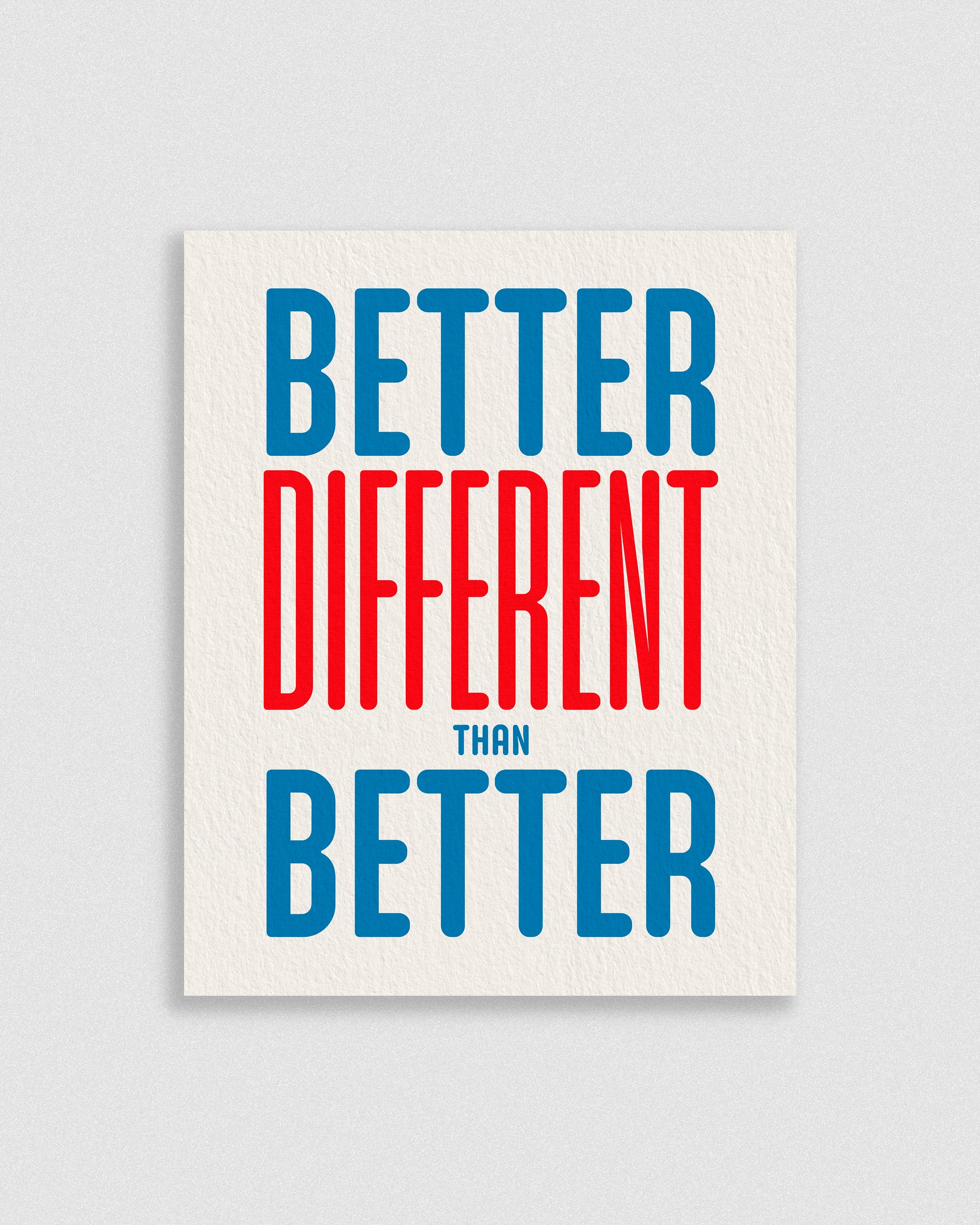 Different